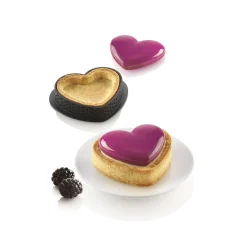 STAMPO IN SILICONE KIT MINI TARTE PETIT AMOUR CON 8 ANELLI