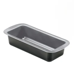 STAMPO PER PLUMCAKE LINEA SILVER ELEGANCE IN ACCIAIO 25X11 H. 6.4CM