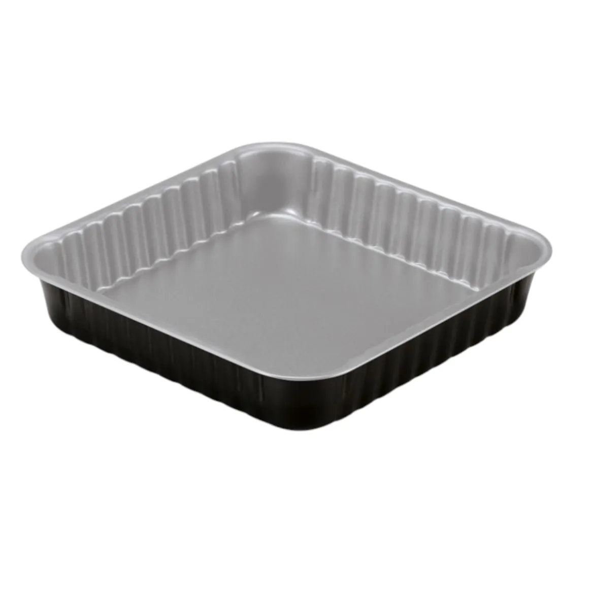 STAMPO QUADRATO LINEA SILVER ELEGANCE IN ACCIAIO 24X24X4.5CM