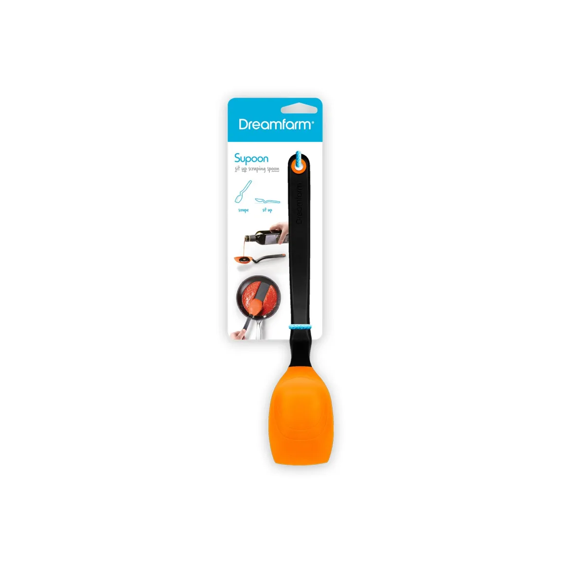 SUPOON - CUCCHIAIO/RASCHIETTO ARANCIO 27.9CM