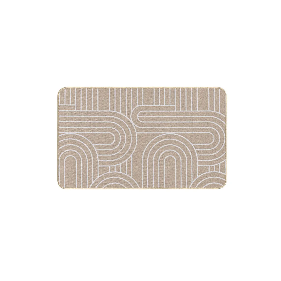 TAPPETINO RETTANGOLARE 45X75CM TESSUTO STAMPATO MODUL BIANCO