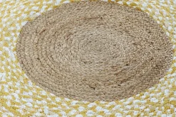 TAPPETO IN COTONE E JUTA NATURALE DIAM. 148: vendita online TAPPETO IN COTONE E JUTA NATURALE DIAM. 148 in offerta