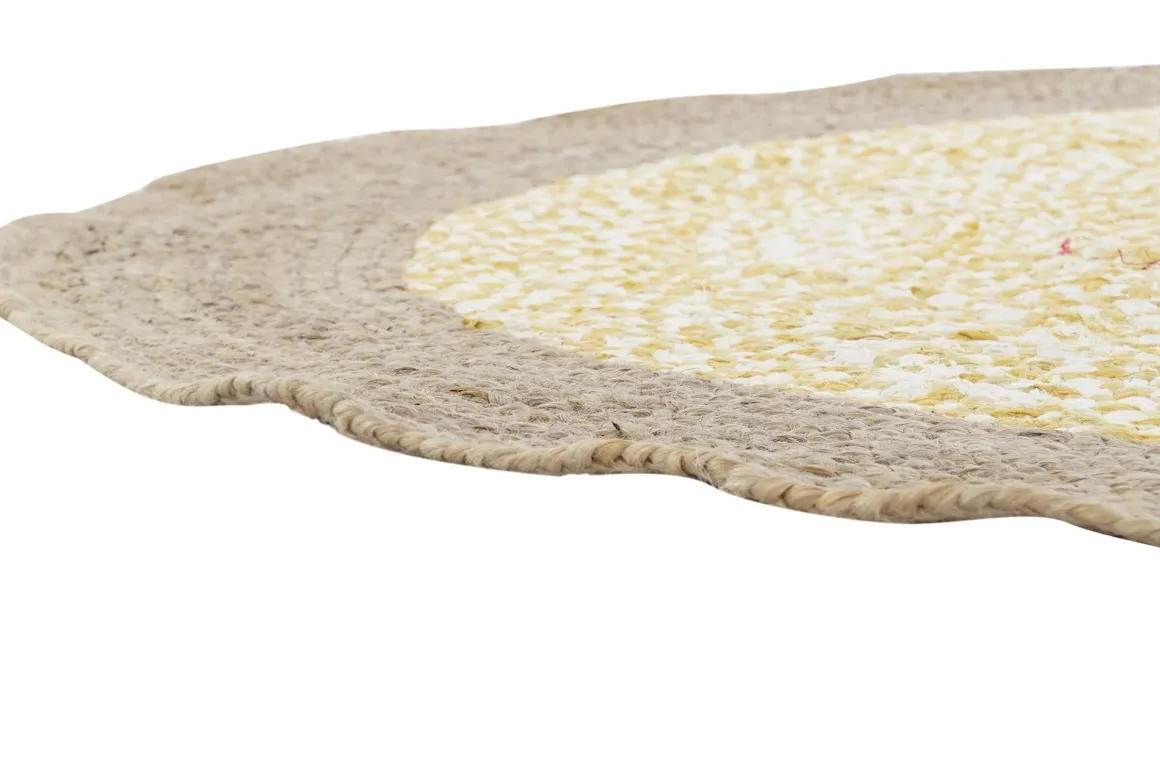 TAPPETO IN COTONE E JUTA NATURALE DIAM. 148: vendita online TAPPETO IN COTONE E JUTA NATURALE DIAM. 148 in offerta