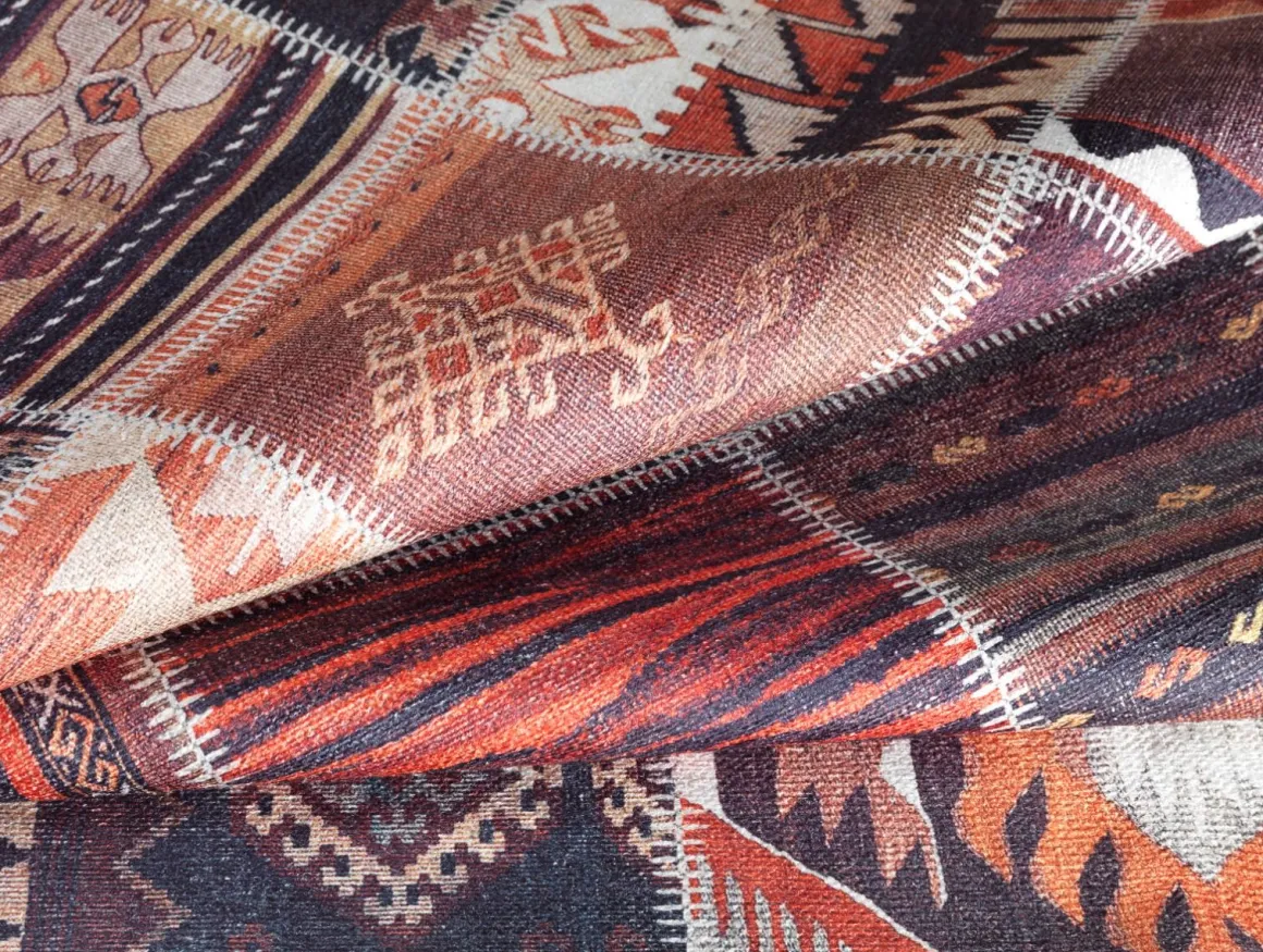 TAPPETO AMBIENTE 57X180CM PATCHWORK : vendita online TAPPETO AMBIENTE 57X180CM PATCHWORK in offerta