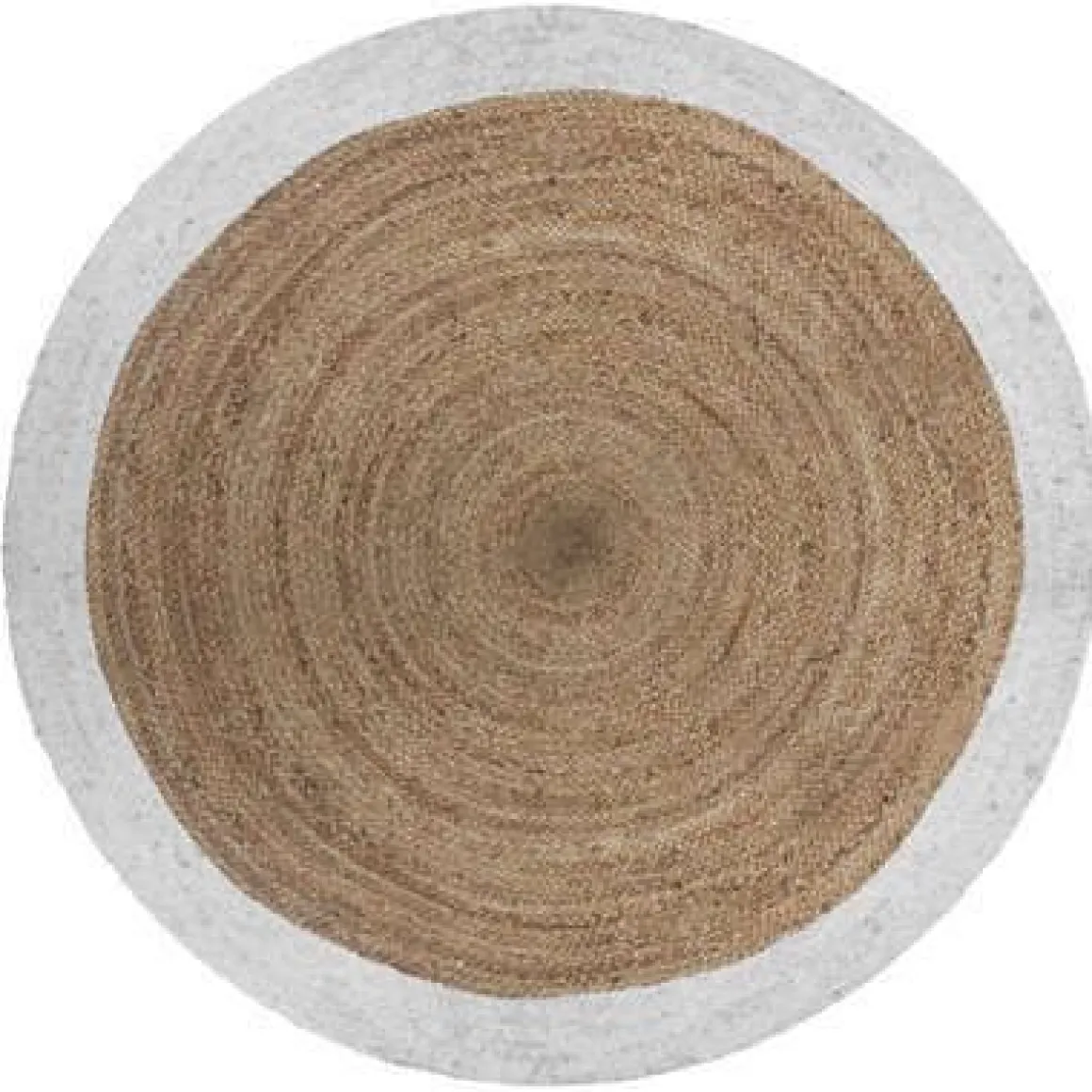 TAPPETO IN JUTA MARRONE/BIANCO DIAM. 120: vendita online TAPPETO IN JUTA MARRONE/BIANCO DIAM. 120 in offerta