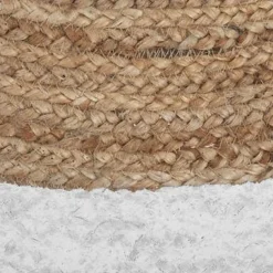 TAPPETO IN JUTA MARRONE/BIANCO DIAM. 120: vendita online TAPPETO IN JUTA MARRONE/BIANCO DIAM. 120 in offerta