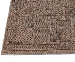 TAPPETO MOD. UTOPIA CM 133X190 MARRONE CON DECORO A RILIEVO: vendita online TAPPETO MOD. UTOPIA CM 133X190 MARRONE CON DECORO A RILIEVO in offerta