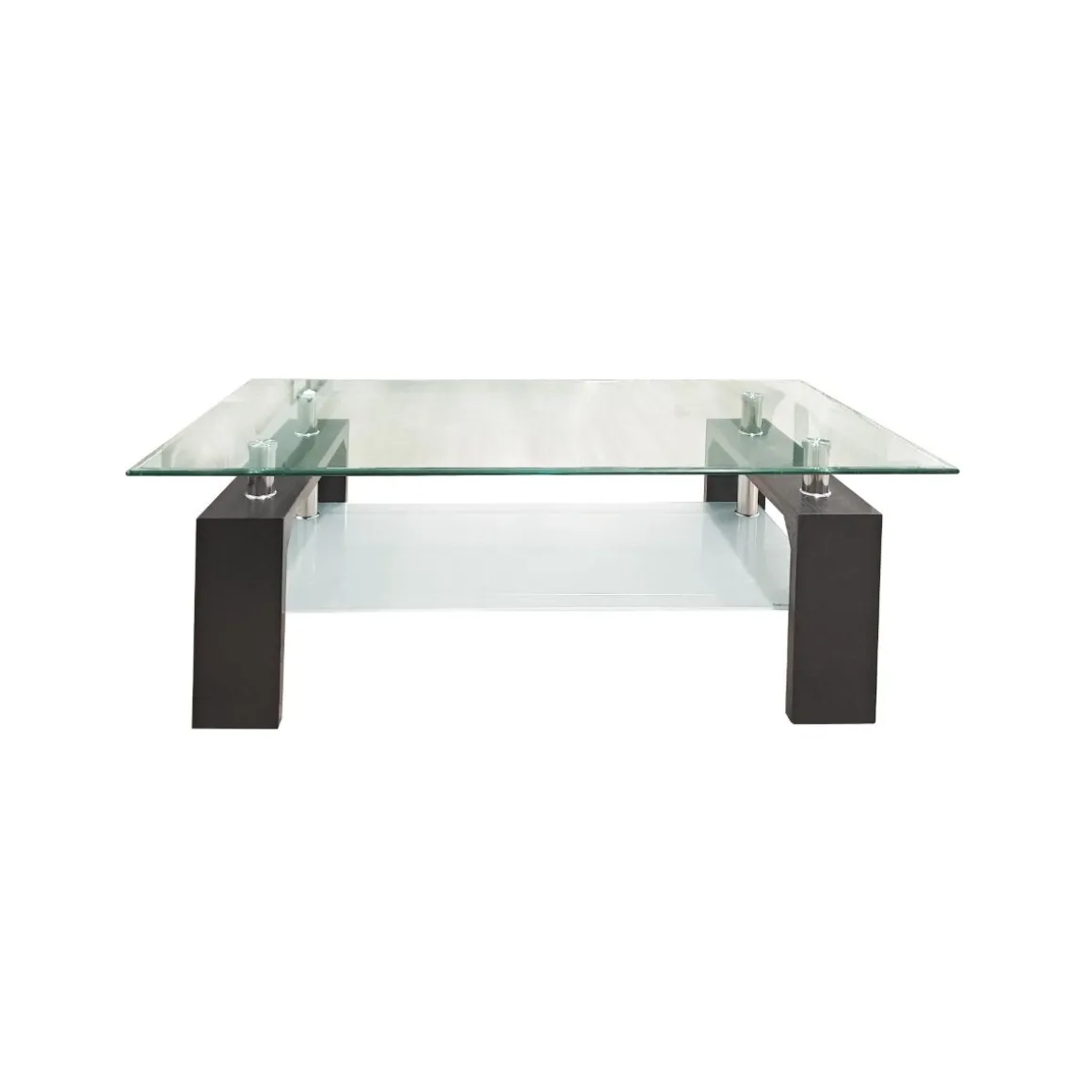 TAVOLINO CM 110X60 H. 40 LARICE NERO E VETRO: vendita online TAVOLINO CM 110X60 H. 40 LARICE NERO E VETRO in offerta