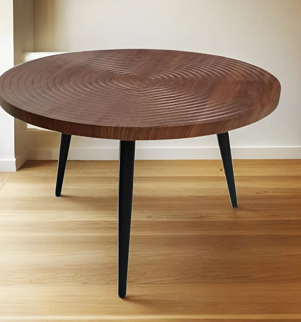TAVOLINO DIAM. CM 50 H.48 IN MDF E FERRO in vendita online