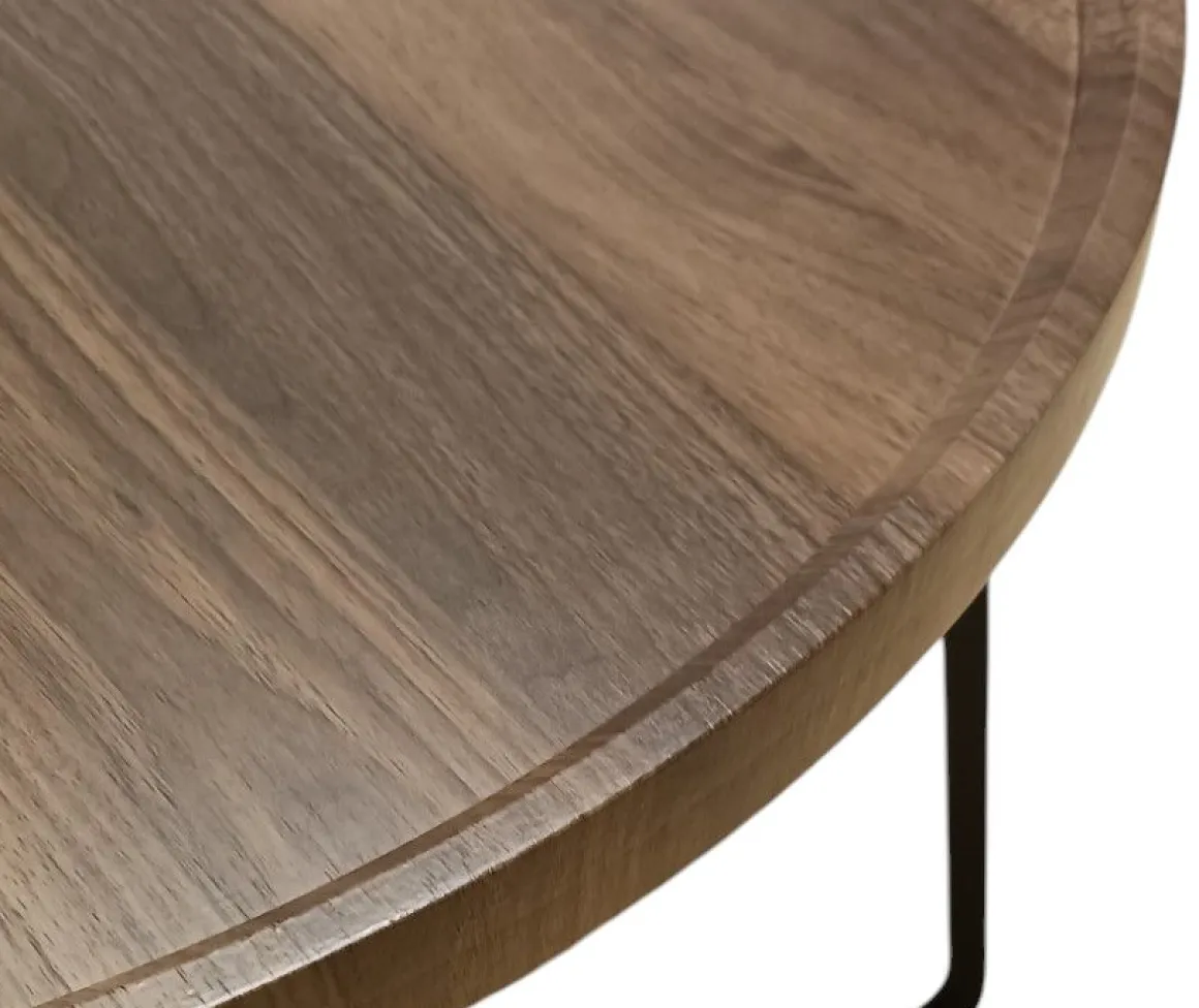 TAVOLINO DIAM. CM 70 H.47 METALLO E MDF in vendita online