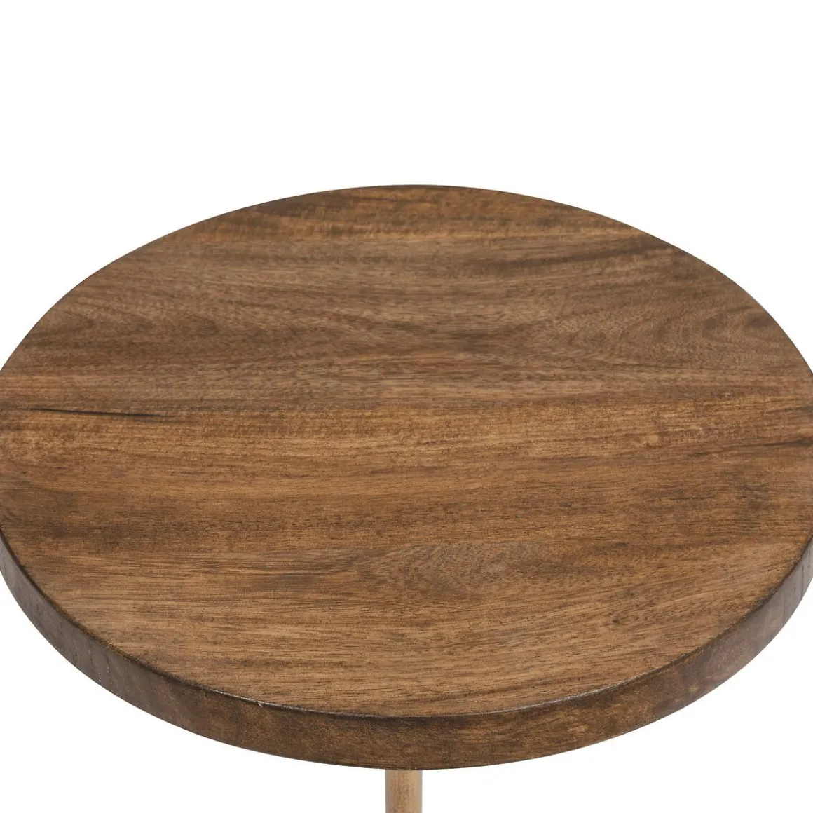 TAVOLINO MOD. NEITH DIAM. CM 35.5 H. 69.5 METALLO/MARMO/LEGNO in vendita online