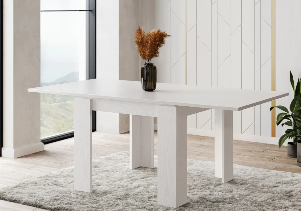 TAVOLO A LIBRO ULRICH CM 90X90 RUSTICA WHITE: vendita online TAVOLO A LIBRO ULRICH CM 90X90 RUSTICA WHITE in offerta