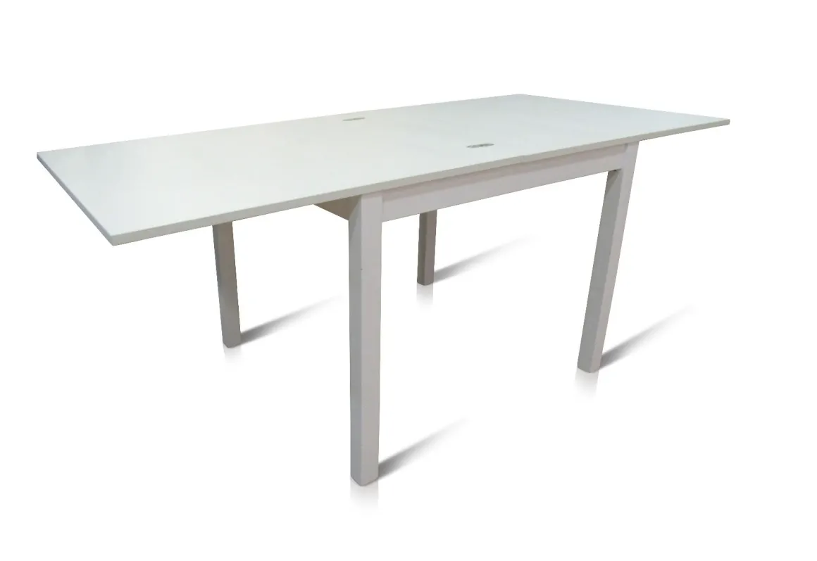 TAVOLO A LIBRO 90X90 BIANCO FRASSINATO: vendita online TAVOLO A LIBRO 90X90 BIANCO FRASSINATO in offerta