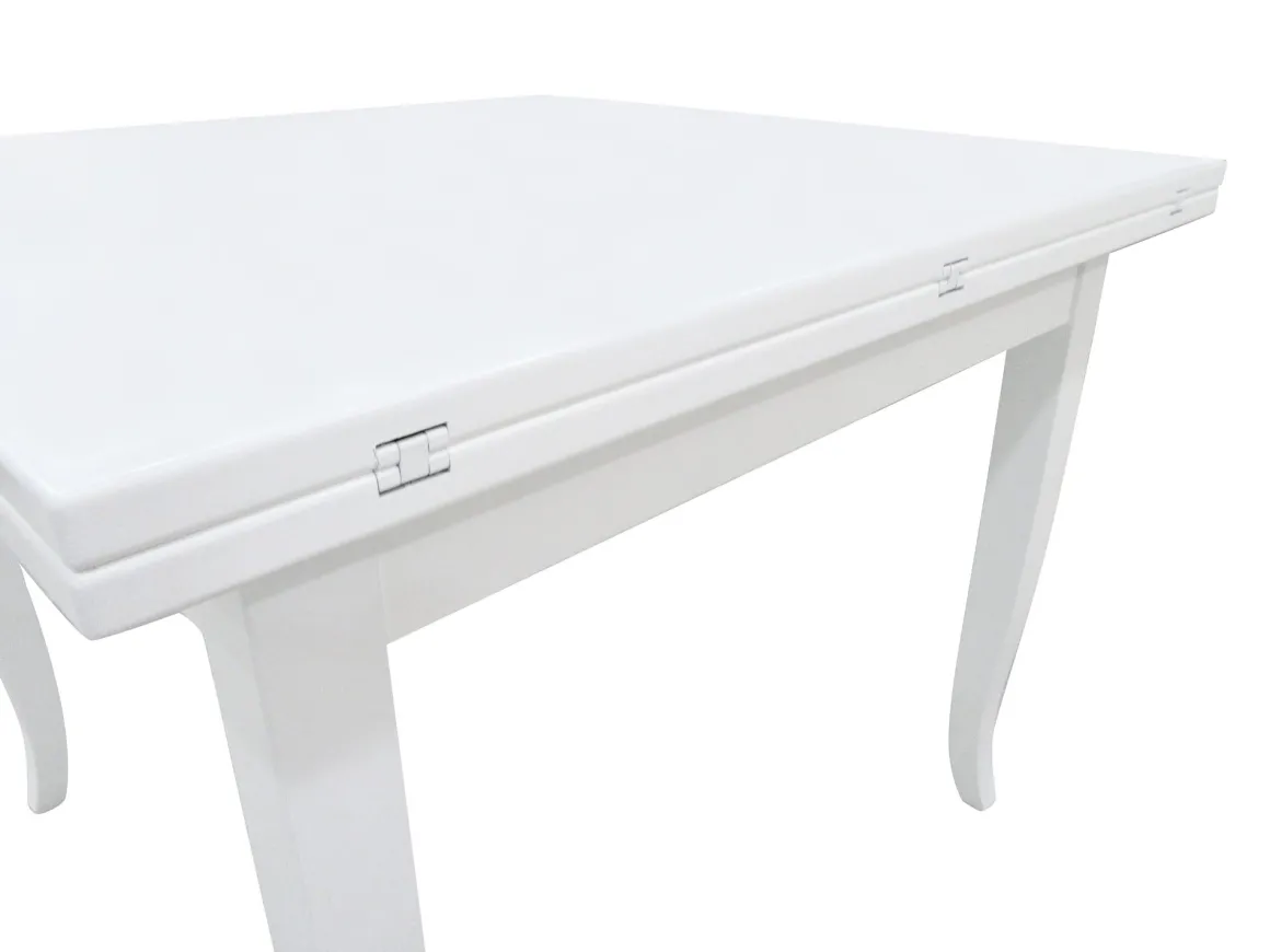 TAVOLO A LIBRO 100X100CM BIANCO PATINATO : vendita online TAVOLO A LIBRO 100X100CM BIANCO PATINATO in offerta