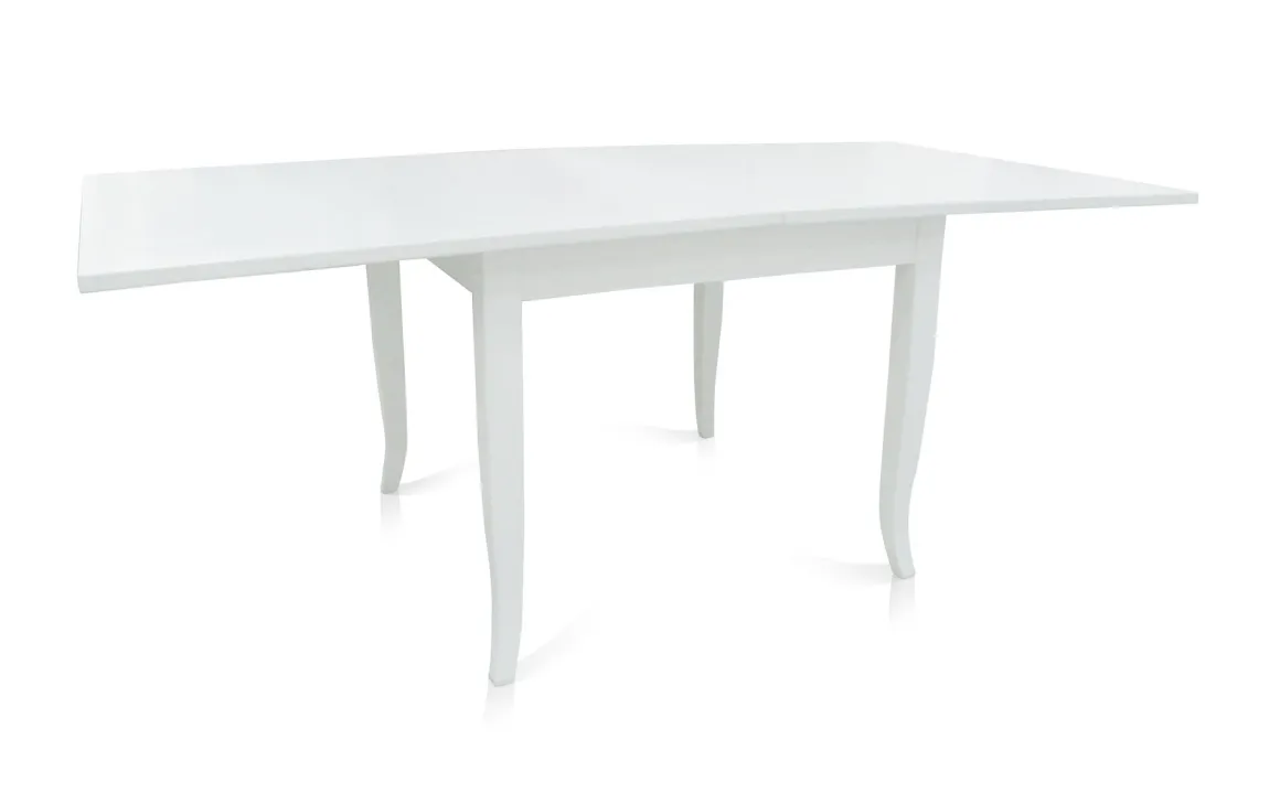 TAVOLO A LIBRO 100X100CM BIANCO PATINATO : vendita online TAVOLO A LIBRO 100X100CM BIANCO PATINATO in offerta