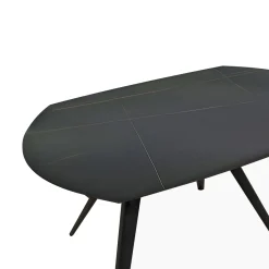 TAVOLO ALL. CHIC VORTEX CM 120X90 METALLO NERO E VETRO IN MARMO CERAMICA: vendita online TAVOLO ALL. CHIC VORTEX CM 120X90 METALLO NERO E VETRO IN MARMO CERAMICA in offerta