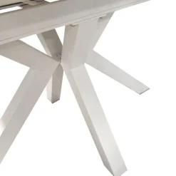 TAVOLO ALL. CM 160X90 METALLO BIANCO E VETRO EFFETTO MARMO: vendita online TAVOLO ALL. CM 160X90 METALLO BIANCO E VETRO EFFETTO MARMO in offerta