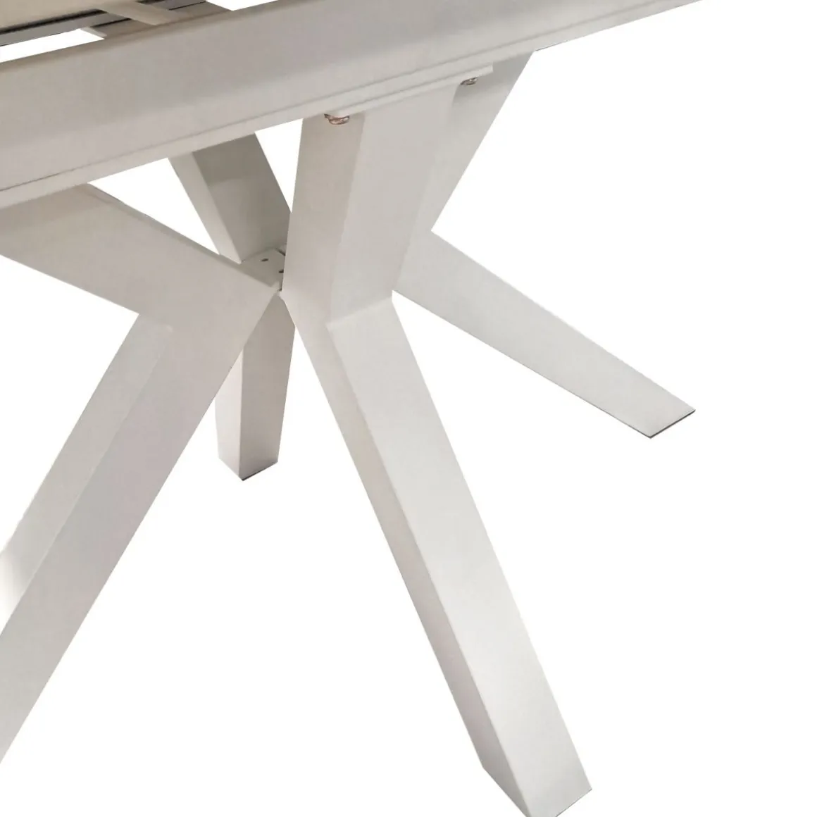 TAVOLO ALL. CM 160X90 METALLO BIANCO E VETRO EFFETTO MARMO: vendita online TAVOLO ALL. CM 160X90 METALLO BIANCO E VETRO EFFETTO MARMO in offerta