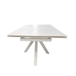 TAVOLO ALL. CM 160X90 METALLO BIANCO E VETRO EFFETTO MARMO: vendita online TAVOLO ALL. CM 160X90 METALLO BIANCO E VETRO EFFETTO MARMO in offerta