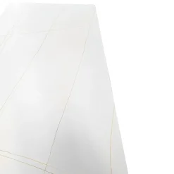 TAVOLO ALL. CM 160X90 METALLO BIANCO E VETRO EFFETTO MARMO: vendita online TAVOLO ALL. CM 160X90 METALLO BIANCO E VETRO EFFETTO MARMO in offerta