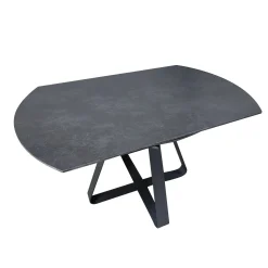TAVOLO ALL. CM 135X85 METALLO CON PIANO EFFETTO MARMO STONE BLACK: vendita online TAVOLO ALL. CM 135X85 METALLO CON PIANO EFFETTO MARMO STONE BLACK in offerta