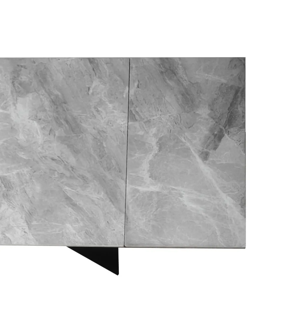 TAVOLO ALL. CM 160X90 METALLO NERO E PIANO EFFETTO MARMO GRIGIO : vendita online TAVOLO ALL. CM 160X90 METALLO NERO E PIANO EFFETTO MARMO GRIGIO in offerta