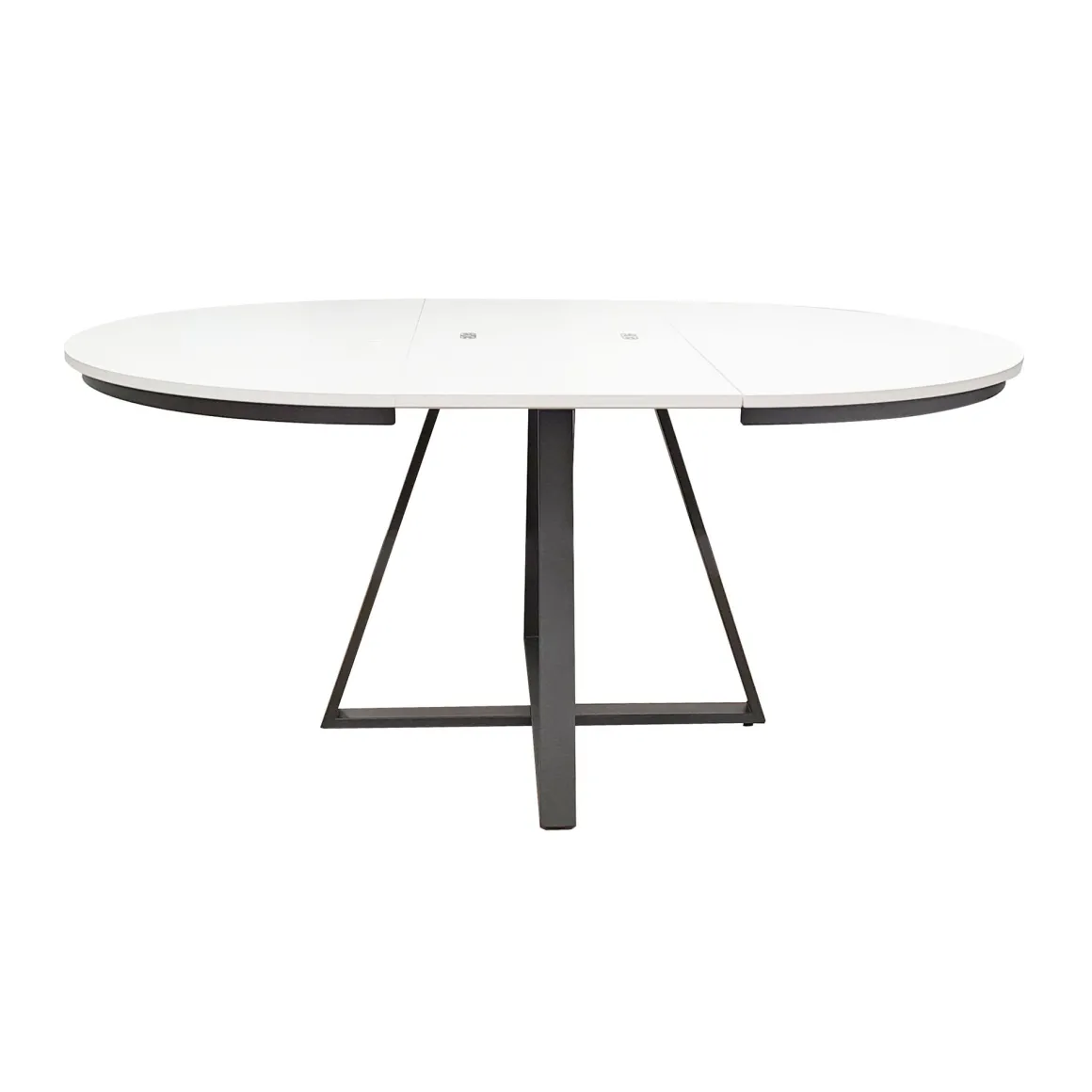 TAVOLO ALL. DIAM. 120 NERO E BIANCO FRASSINATO: vendita online TAVOLO ALL. DIAM. 120 NERO E BIANCO FRASSINATO in offerta