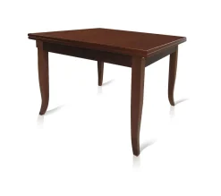 Tavolo allungabile in noce con piano liscio 100X100TL