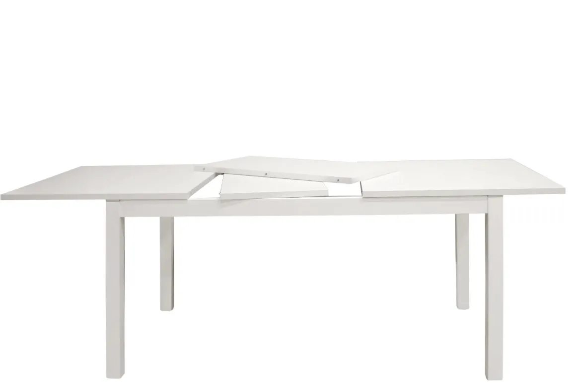 TAVOLO ALLUNGABILE 160X90 BIANCO FRASSINATO : TAVOLO ALLUNGABILE IN OFFERTA
