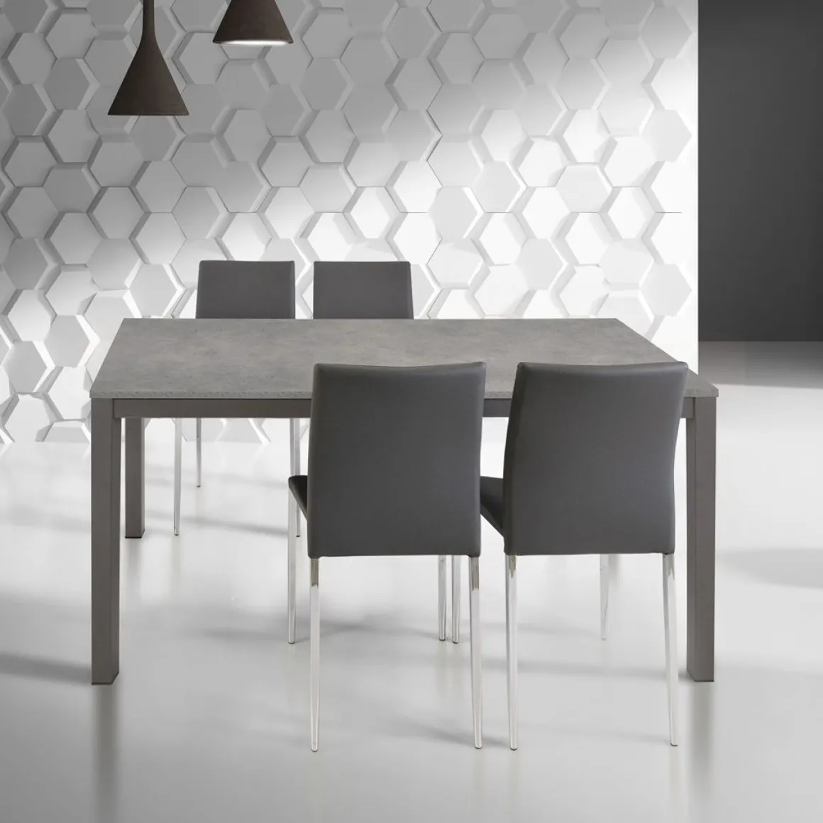 TAVOLO ALL. 140X80 ANTRACITE E CEMENTO: vendita online TAVOLO ALL. 140X80 ANTRACITE E CEMENTO in offerta