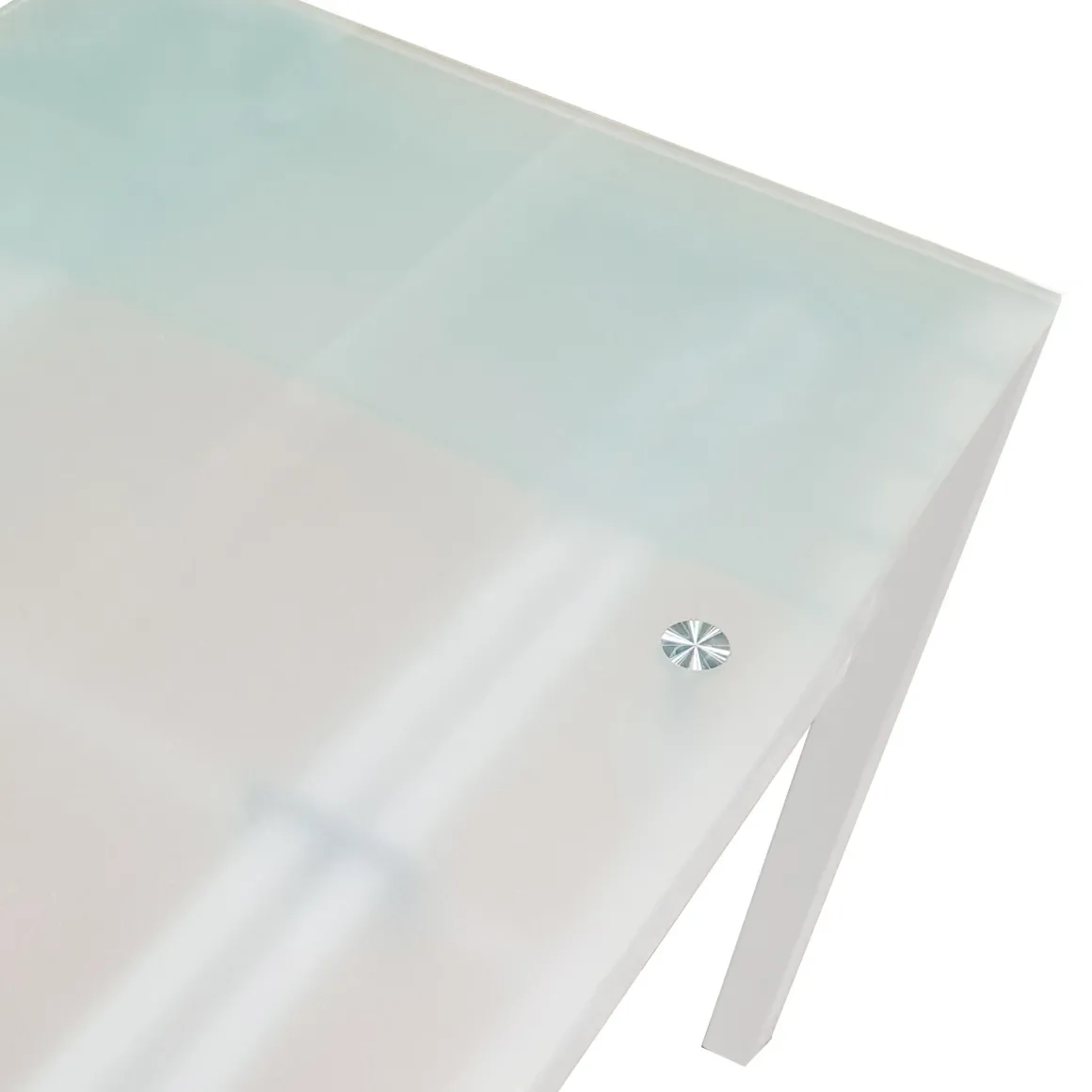 TAVOLO ALL. 110X70 BIANCO E VETRO: vendita online TAVOLO ALL. 110X70 BIANCO E VETRO in offerta