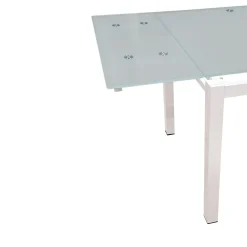 TAVOLO ALL. 110X70 BIANCO E VETRO: vendita online TAVOLO ALL. 110X70 BIANCO E VETRO in offerta