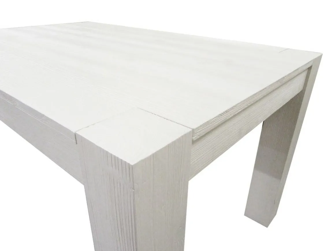 TAVOLO ALL. 140X90 LEGNO DI ABETE BIANCO SPAZZOLATO : vendita online TAVOLO ALL. 140X90 LEGNO DI ABETE BIANCO SPAZZOLATO in offerta