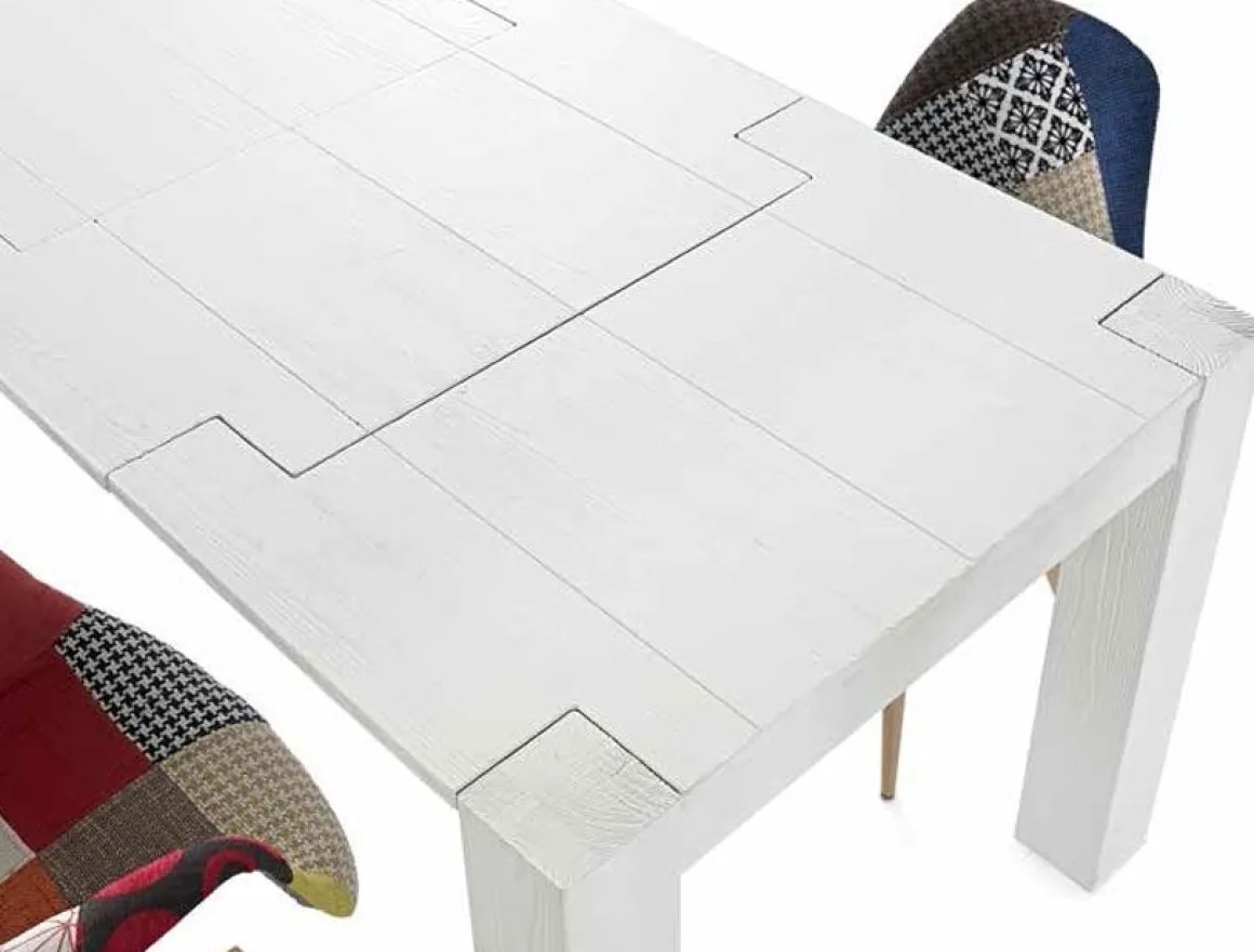 TAVOLO ALL. 140X90 LEGNO DI ABETE BIANCO SPAZZOLATO : vendita online TAVOLO ALL. 140X90 LEGNO DI ABETE BIANCO SPAZZOLATO in offerta