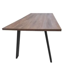 TAVOLO DA VINCI FISSO 240X90 NERO E NOCE BRERA: vendita online TAVOLO DA VINCI FISSO 240X90 NERO E NOCE BRERA in offerta