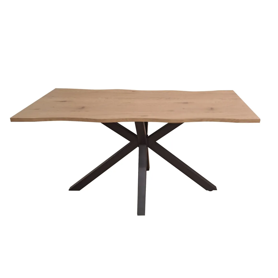 TAVOLO FISSO CM 160X90 METALLO NERO E LAMINATO ROVERE: vendita online TAVOLO FISSO CM 160X90 METALLO NERO E LAMINATO ROVERE in offerta