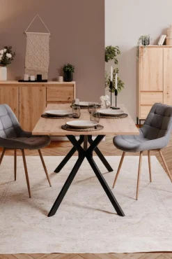 TAVOLO FISSO MOD. ONEX CM 180X90 ARTISAN OAK E NERO: vendita online TAVOLO FISSO MOD. ONEX CM 180X90 ARTISAN OAK E NERO in offerta