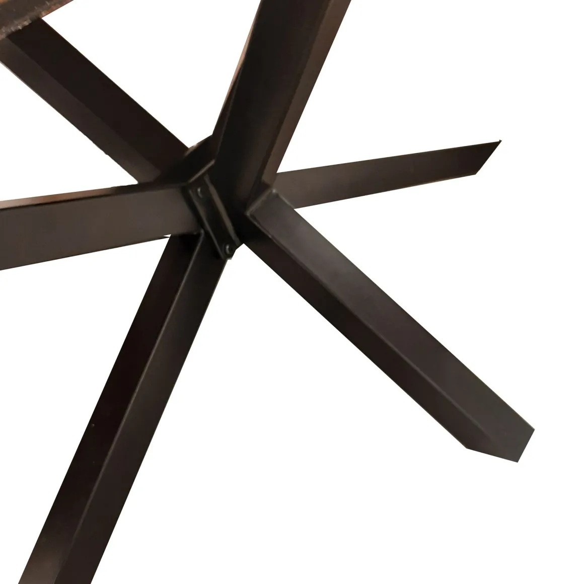 TAVOLO FISSO 200X100 LEGNO DI MANGO NOCE E NERO : vendita online TAVOLO FISSO 200X100 LEGNO DI MANGO NOCE E NERO in offerta