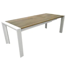 TAVOLO MILANO ALL. 140X90 BIANCO OPACO E CLEAF LECCIO: vendita online TAVOLO MILANO ALL. 140X90 BIANCO OPACO E CLEAF LECCIO in offerta
