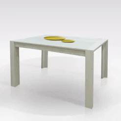 TAVOLO MILANO ALL. 140X90 QUERCIA BIANCA: vendita online TAVOLO MILANO ALL. 140X90 QUERCIA BIANCA in offerta