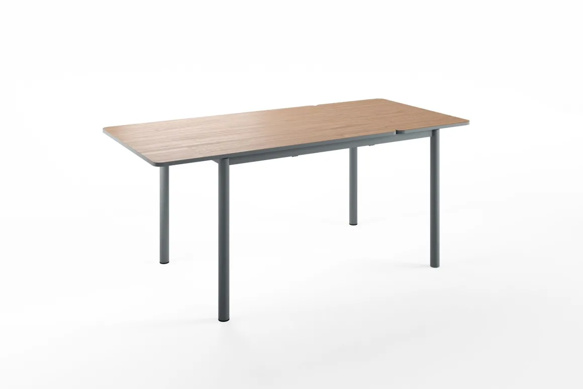 TAVOLO MOD. LUX ALL. CM 130X85 PIOMBO E NOCE STELVIO: vendita online TAVOLO MOD. LUX ALL. CM 130X85 PIOMBO E NOCE STELVIO in offerta