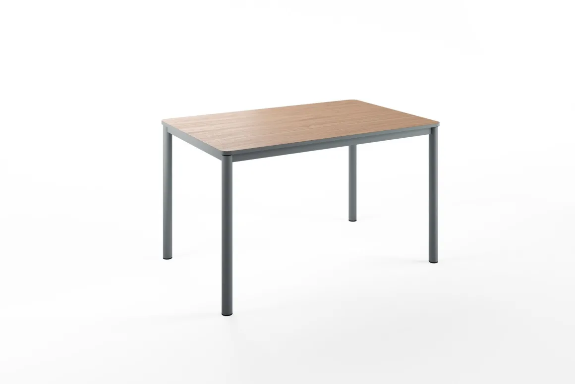 TAVOLO MOD. LUX ALL. CM 130X85 PIOMBO E NOCE STELVIO: vendita online TAVOLO MOD. LUX ALL. CM 130X85 PIOMBO E NOCE STELVIO in offerta