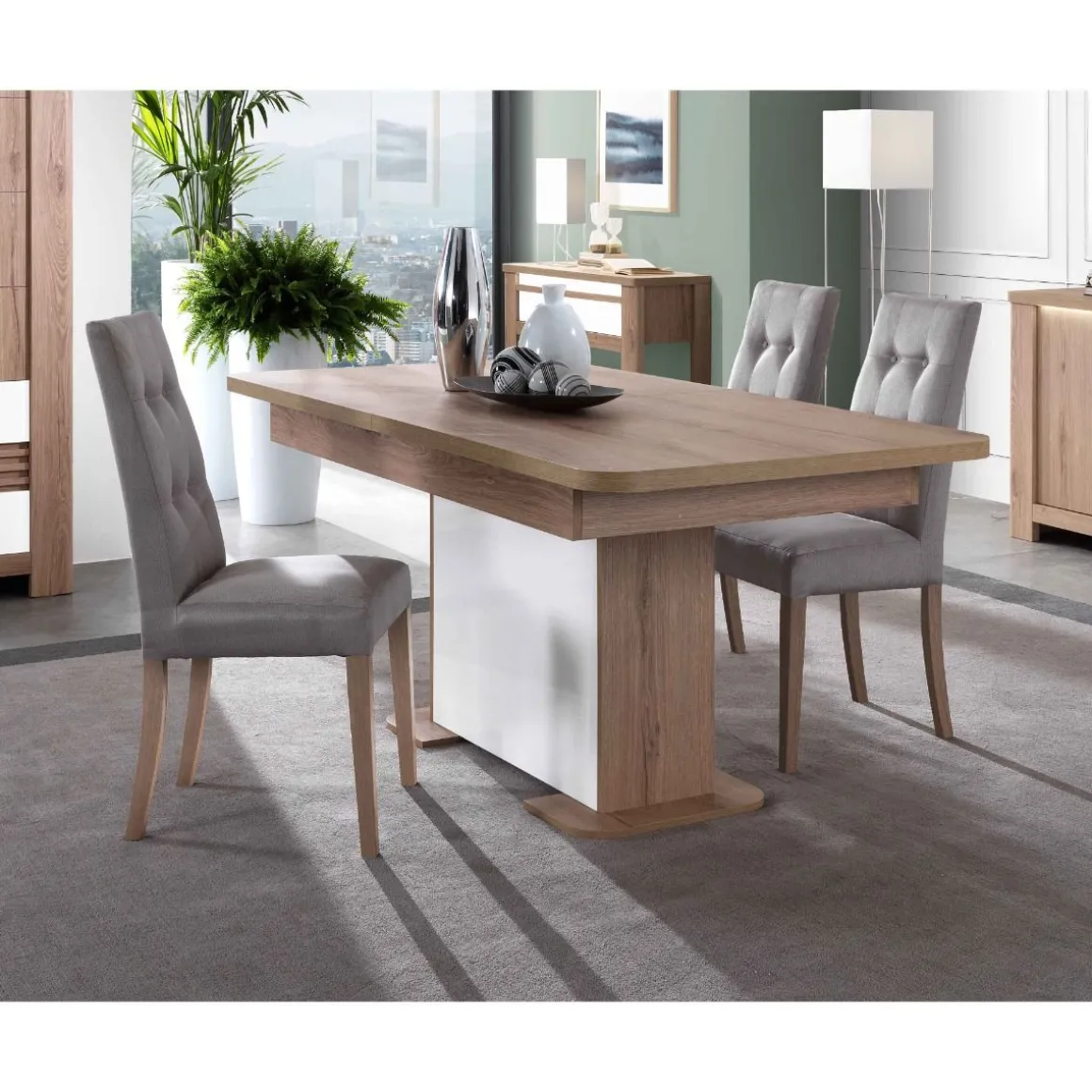 TAVOLO PALAZZO ALL. 180X90 ROVERE WELLINGTON E BIANCO: vendita online TAVOLO PALAZZO ALL. 180X90 ROVERE WELLINGTON E BIANCO in offerta