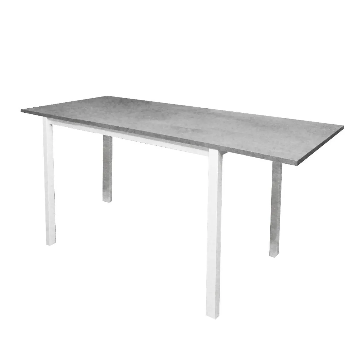 TAVOLO PLUTONE ALL. 110X70 BIANCO E CEMENTO : vendita online TAVOLO PLUTONE ALL. 110X70 BIANCO E CEMENTO in offerta
