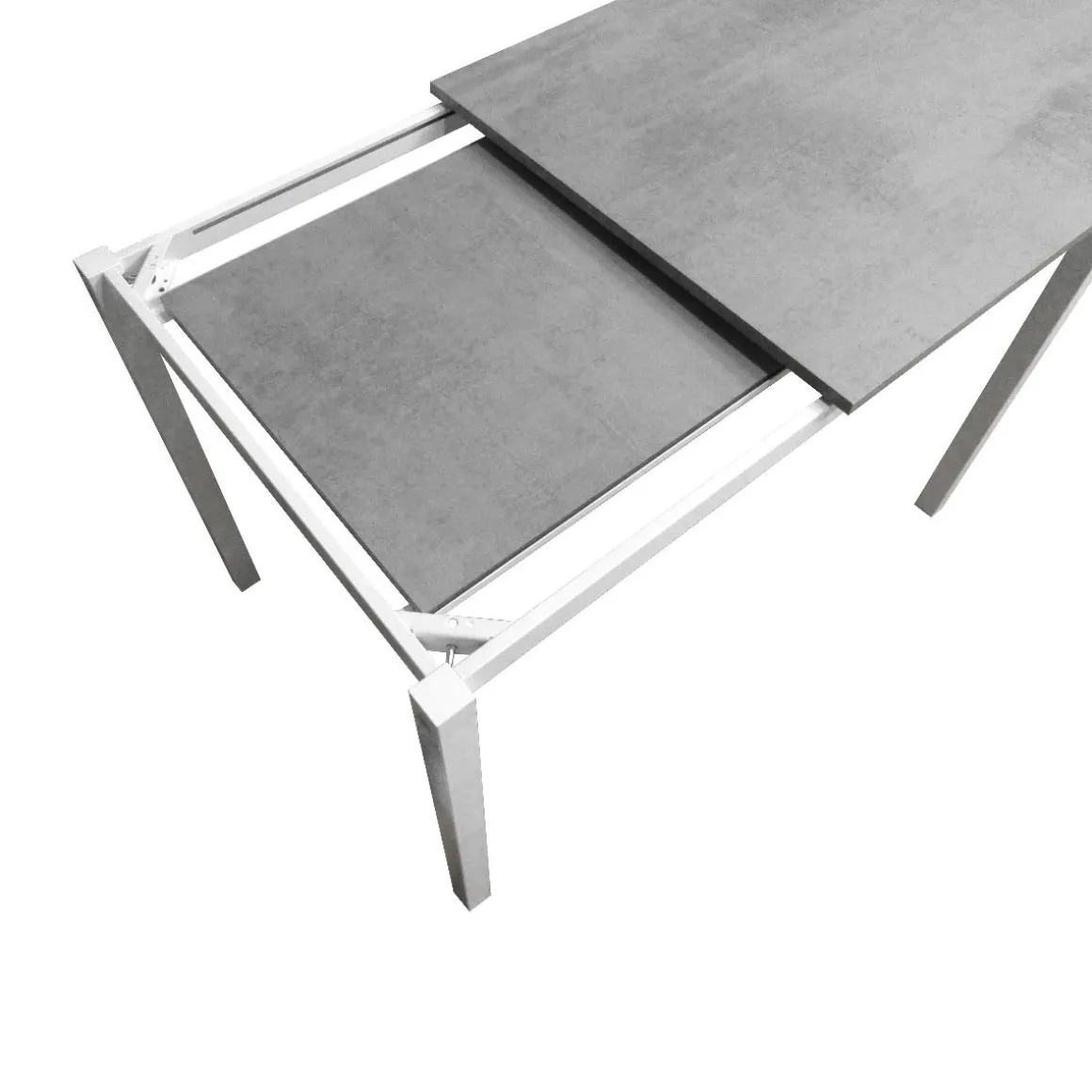 TAVOLO PLUTONE ALL. 110X70 BIANCO E CEMENTO : vendita online TAVOLO PLUTONE ALL. 110X70 BIANCO E CEMENTO in offerta