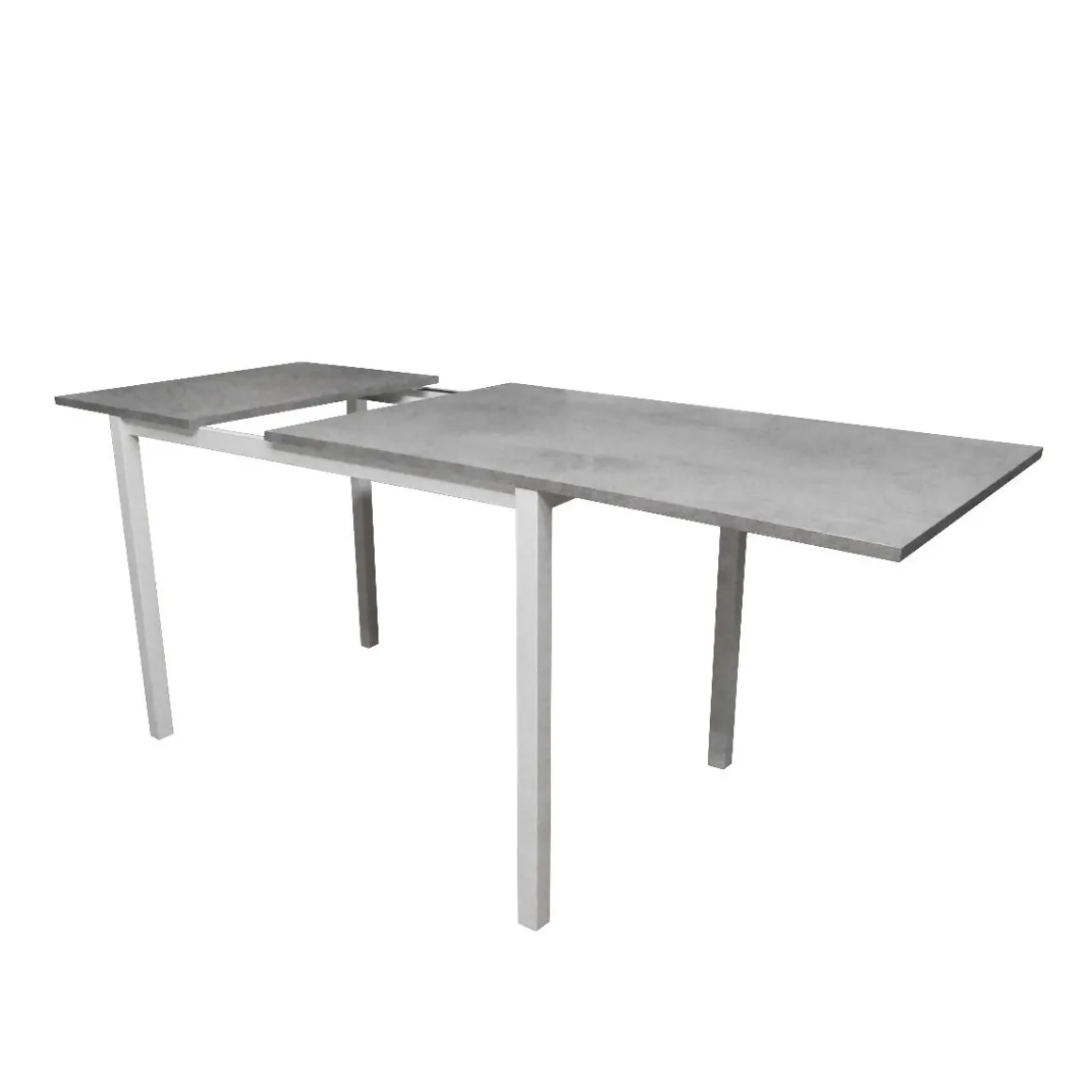 TAVOLO PLUTONE ALL. 110X70 BIANCO E CEMENTO : vendita online TAVOLO PLUTONE ALL. 110X70 BIANCO E CEMENTO in offerta