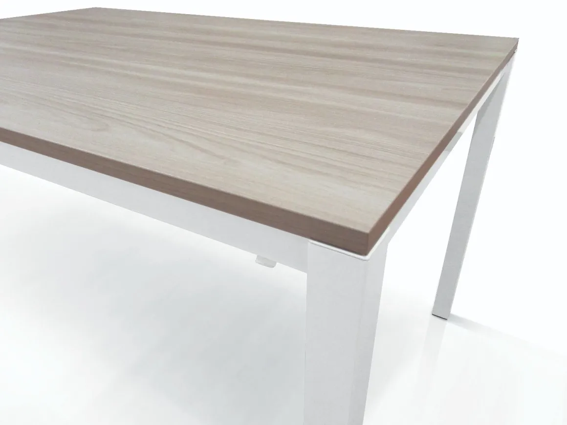 TAVOLO PLUTONE ALL. 130X85 BIANCO E OLMO CHIARO: vendita online TAVOLO PLUTONE ALL. 130X85 BIANCO E OLMO CHIARO in offerta