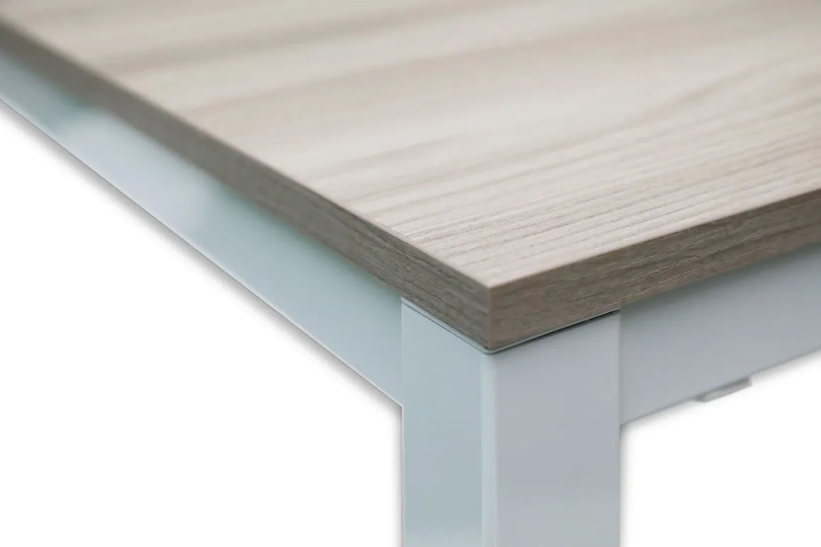 TAVOLO PLUTONE ALL. 130X85 BIANCO E OLMO CHIARO: vendita online TAVOLO PLUTONE ALL. 130X85 BIANCO E OLMO CHIARO in offerta