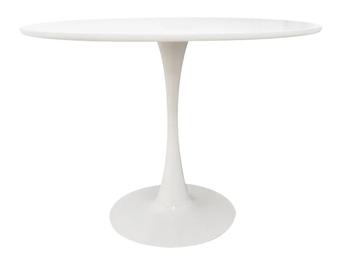 TAVOLO ROTONDO FISSO DIAM. 100 BIANCO OPACO: vendita online TAVOLO ROTONDO FISSO DIAM. 100 BIANCO OPACO in offerta