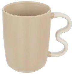 TAZZA MUG WAVY BLISS 350ML IN CERAMICA 11,5X8CM H 10,5CM BICOLORE ASS.